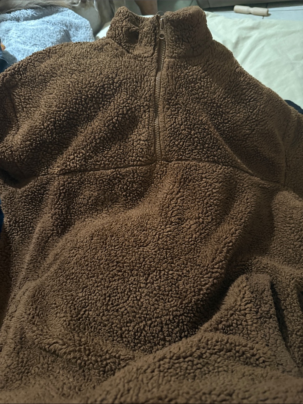 Forever 21 Men's Brown Sherpa Jacket